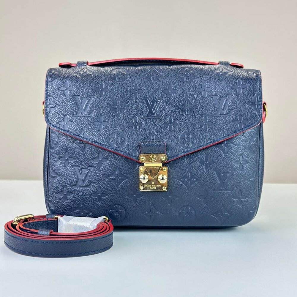 Louis Vuitton Navy Blue Empreinte Leather Metis Shoulder Bag Crossbody